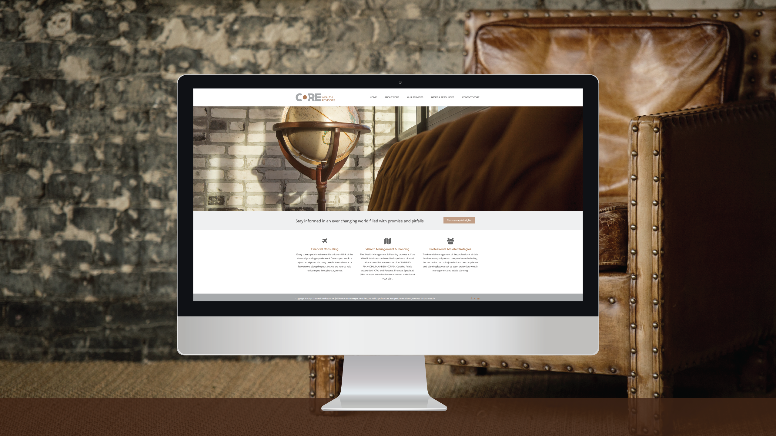responsive website design, wealth advisors, lakeland florida, branding, digital