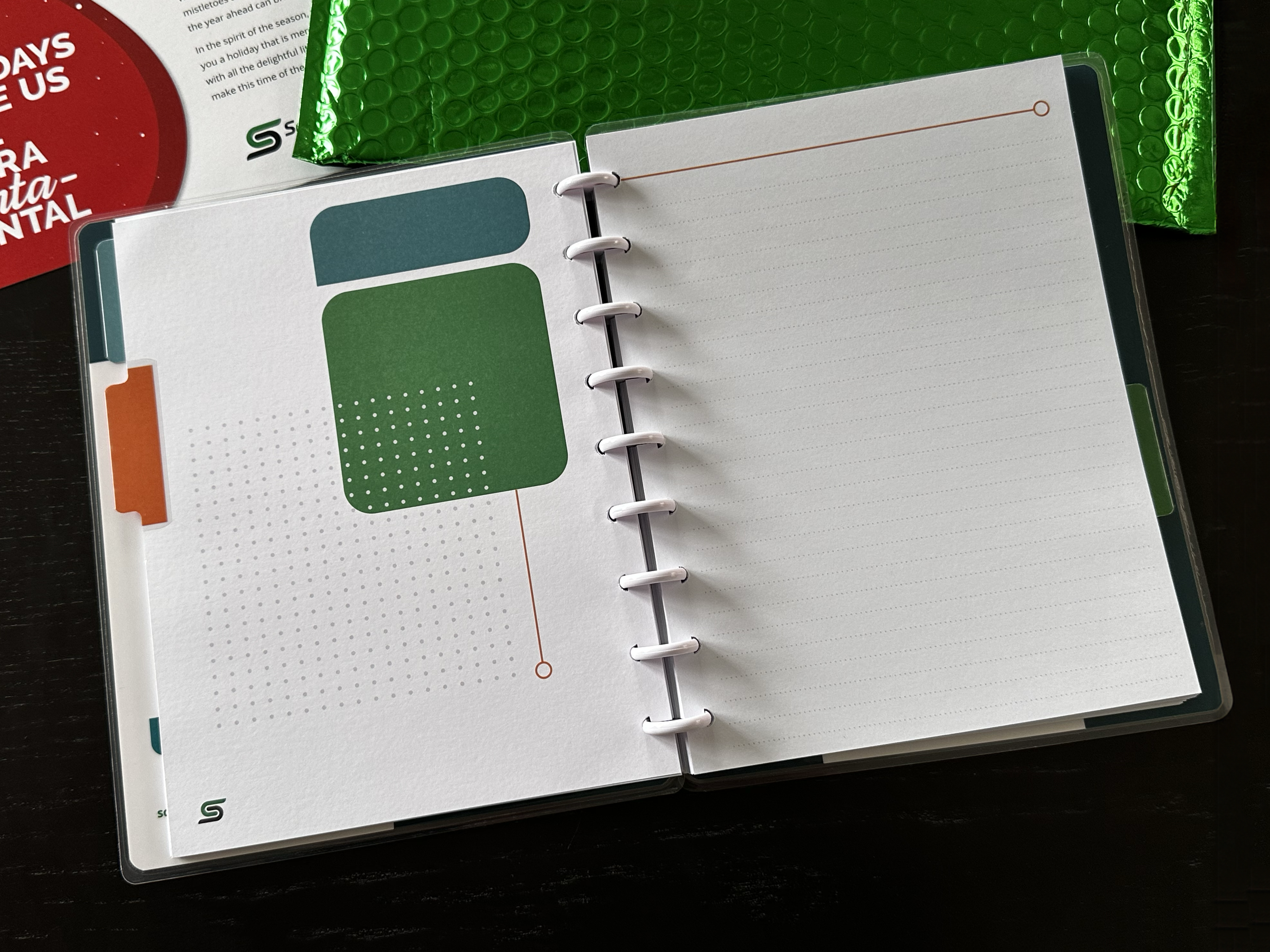 custom Saddle Creek Logistics Branded notebook designed by MADE and produced by Happy Planner